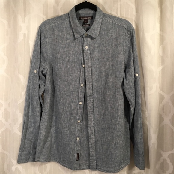 Michael Kors Other - Michael Kors Tailored Classic Linen Blend Shirt